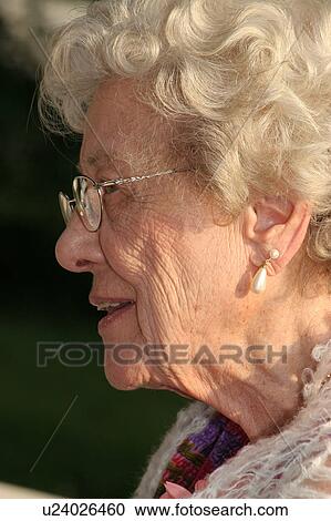Elderly woman talking. View Large Photo Image Stock Image - Elderly woman talking.. Fotosearch