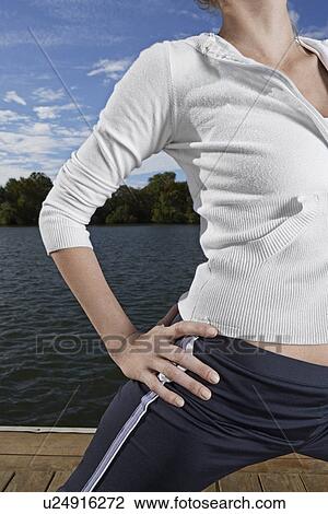 Mid Adult Woman Exercising View Large Photo Image Stock Image - Mid Adult Woman Exercising. Fotosearch