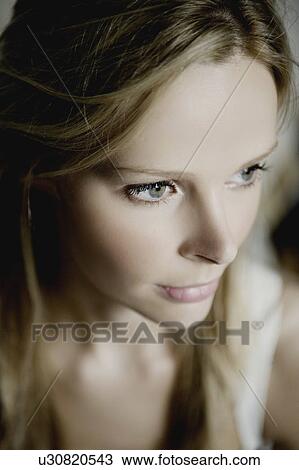 Woman's face close up. View Large Photo Image Stock Image - Woman's face close up.. Fotosearch