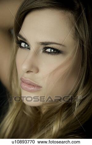 Stock Image - Portrait of a woman. Fotosearch
