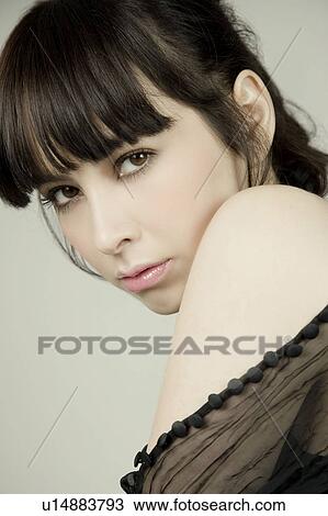 Stock Image - Portrait of a woman. Fotosearch