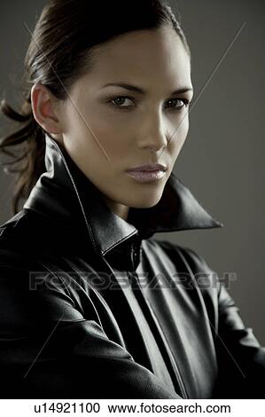 Stock Image - Portrait of a woman . Fotosearch