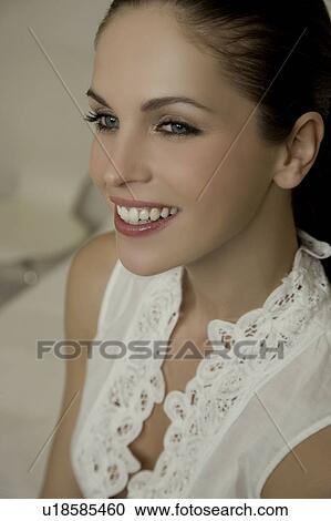 Stock Image - Portrait of a woman. Fotosearch