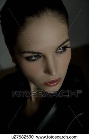 Stock Image - Portrait of a woman. Fotosearch
