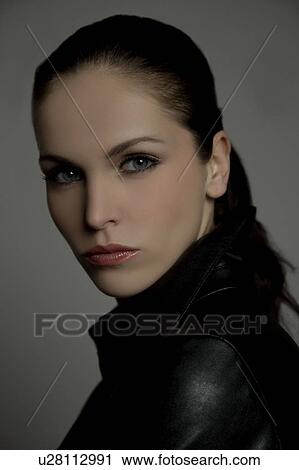 Stock Image - Portrait of a woman. Fotosearch