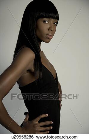 Stock Photograph - Portrait of a woman. Fotosearch