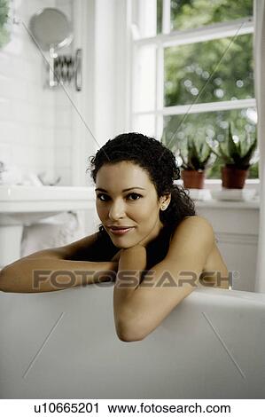 Woman in bath. View Large Photo Image Stock Image - Woman in bath.. Fotosearch