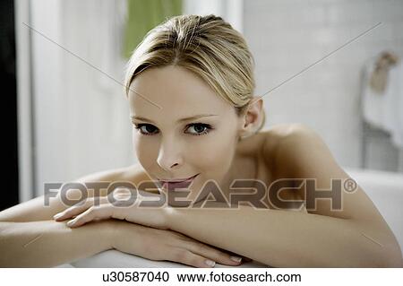 Woman in bath. View Large Photo Image Stock Image - Woman in bath.. Fotosearch
