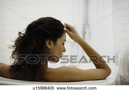 Woman in bath. View Large Photo Image Stock Photography - Woman in bath.. Fotosearch