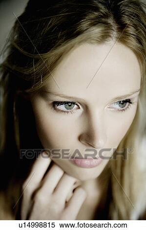 Stock Photography - Woman's face close up.. Fotosearch