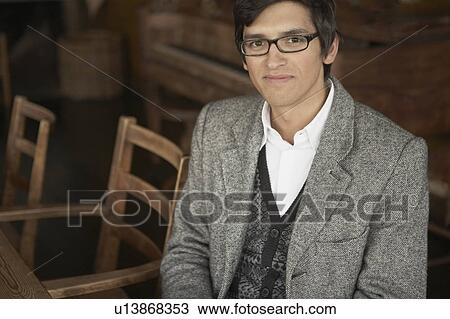 Stock Image - Young Man in tweed jacket.. Fotosearch