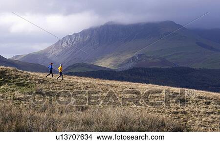 Couple running. View Large Photo Image Picture - Couple running.. Fotosearch