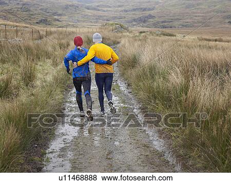 Stock Photo - Couple running.. Fotosearch