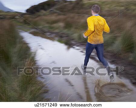 Stock Photo - Man running.. Fotosearch