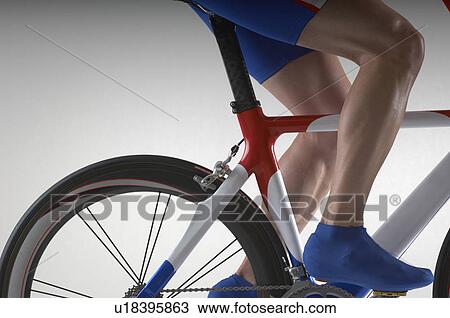 Cyclist with time trial bicycle. View Large Photo Image Stock Image - Cyclist with time trial bicycle.. Fotosearch
