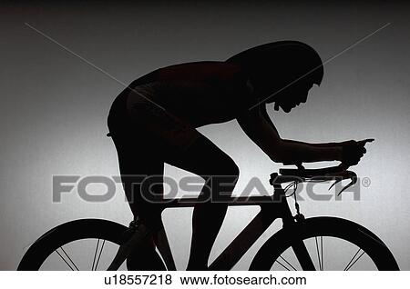 Cyclist with time trial bicycle. View Large Photo Image Stock Photo - Cyclist with time trial bicycle.. Fotosearch