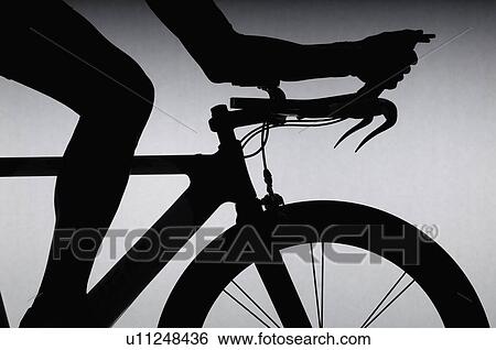 Cyclist with time trial bicycle. View Large Photo Image Stock Photograph - Cyclist with time trial bicycle.. Fotosearch