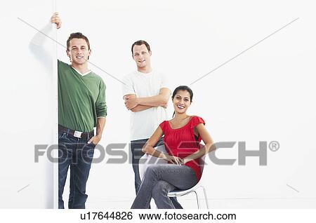 Stock Photograph - Relaxed group of business people. Fotosearch