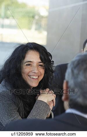 Mature woman in business meeting View Large Photo Image Stock Photo - Mature woman in business meeting. Fotosearch