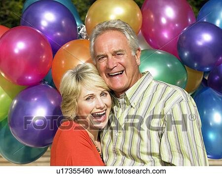 Senior of mature couple - exterior View Large Photo Image Stock Image - Senior of mature couple - exterior. Fotosearch