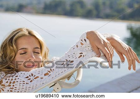 Stock Image - Portrait of a woman.. Fotosearch