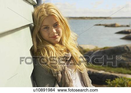 Picture - Young Woman Relaxing.. Fotosearch