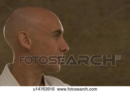 Karate man profile. View Large Photo Image Stock Photograph - Karate man profile.. Fotosearch