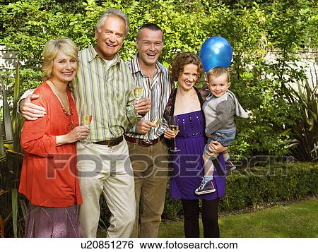Portrait of three generations of family View Large Photo Image Stock Photograph - Portrait of three generations of family. Fotosearch