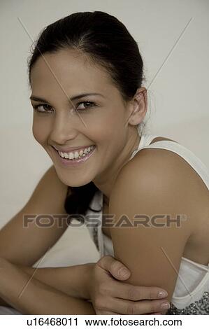 Stock Image - Portrait of a woman. Fotosearch