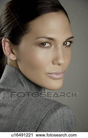 Stock Image - Portrait of a woman. Fotosearch