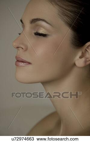 Stock Image - Portrait of a woman. Fotosearch