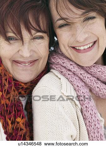 Portrait of Mother and daughter View Large Photo Image Stock Photo - Portrait of Mother and daughter . Fotosearch