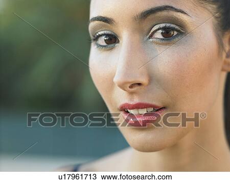 Portrait of young woman View Large Photo Image Stock Image - Portrait of young woman. Fotosearch