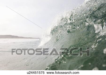 Stock Photography - The crest of a wave.. Fotosearch