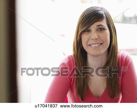 Portrait of teenage female View Large Photo Image Stock Photo - Portrait of teenage female . Fotosearch