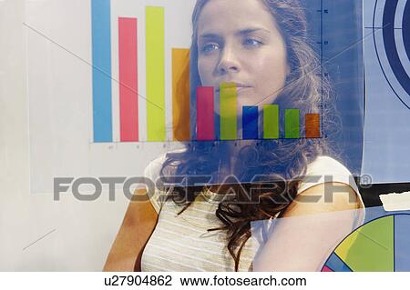 Young woman seen through graph. View Large Photo Image Stock Image - Young woman seen through graph.. Fotosearch
