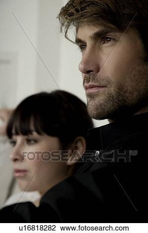 Stock Image - Portrait of a couple. Fotosearch