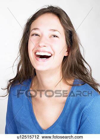 Woman smiling View Large Photo Image Stock Image - Woman smiling. Fotosearch