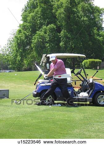Man playing golf. View Large Photo Image Stock Photograph - Man playing golf.. Fotosearch