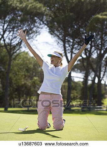Stock Image - Success on the golf course. Fotosearch