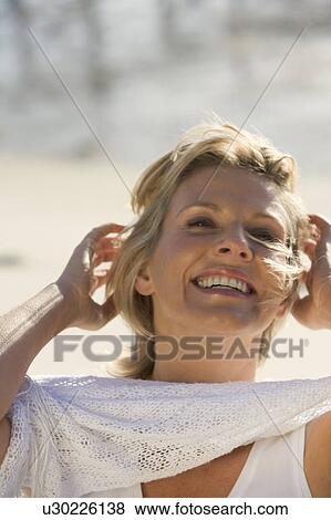 Stock Photo - Portrait of a woman. Fotosearch