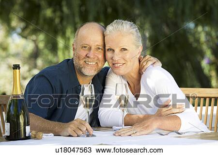 A senior couple celebrating View Large Photo Image Stock Image - A senior couple celebrating. Fotosearch