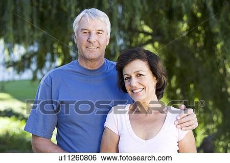 Stock Photograph - Portrait of a senior couple. Fotosearch