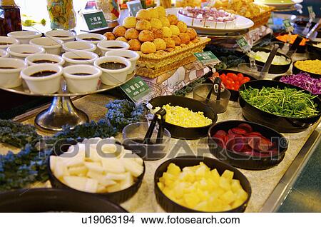 Different kinds of food serving in the restaurant, Restaurant View Large Photo Image Picture - Different kinds of food serving in the restaurant, Restaurant. Fotosearch
