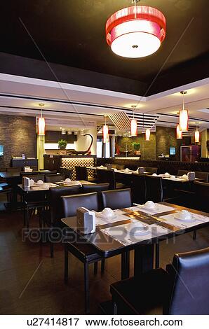 Interior of the restaurant of modern style, Restaurant View Large Photo Image Stock Photo - Interior of the restaurant of modern style, Restaurant. Fotosearch