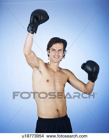 A young man boxing View Large Photo Image Picture - A young man boxing. Fotosearch