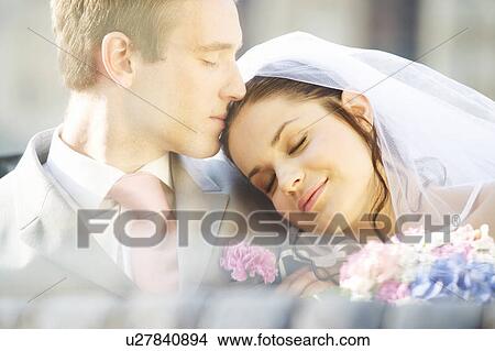 Portrait of a bride and groom View Large Photo Image Picture - Portrait of a bride and groom. Fotosearch