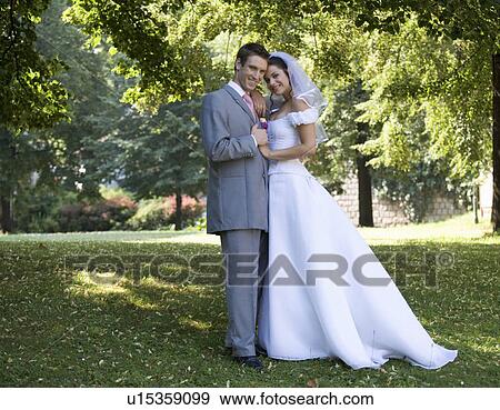 Portrait of a bride and groom View Large Photo Image Stock Photo - Portrait of a bride and groom. Fotosearch
