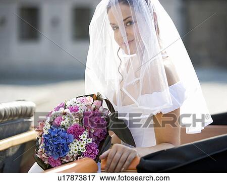 Stock Photo - Portrait of a bride. Fotosearch