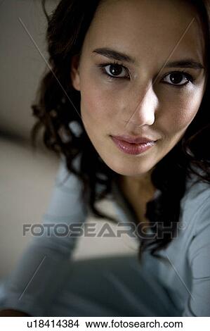 Picture - Portrait of a young woman. Fotosearch
